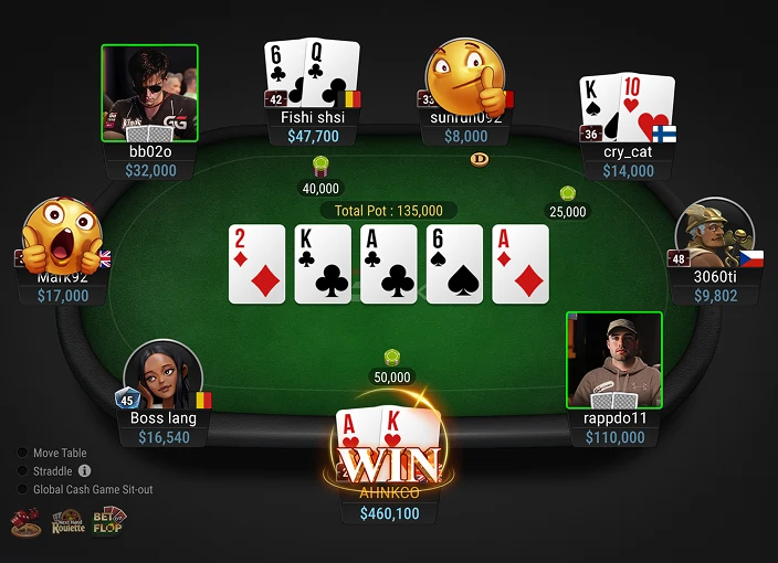 Red poker chips